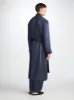 Men's Robe Bailey Silk Satin Navy sold by Derek Rose