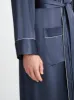 Men's Robe Bailey Silk Satin Navy sold by Derek Rose