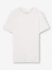 Men's T-Shirt Basel Micro Modal Stretch White sold by Derek Rose