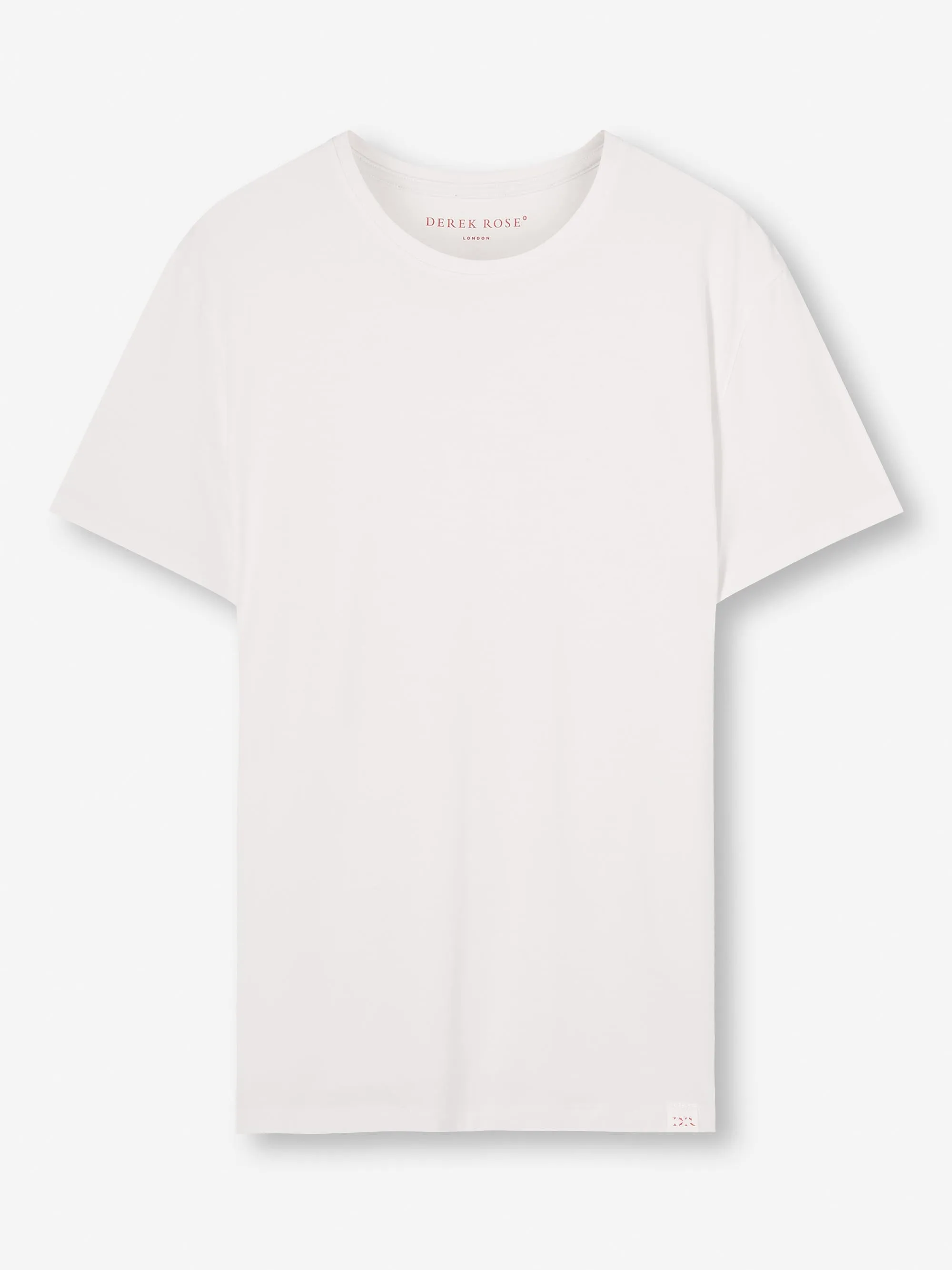 Men's T-Shirt Basel Micro Modal Stretch White sold by Derek Rose product image thumbnail 2