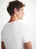 Men's T-Shirt Basel Micro Modal Stretch White sold by Derek Rose