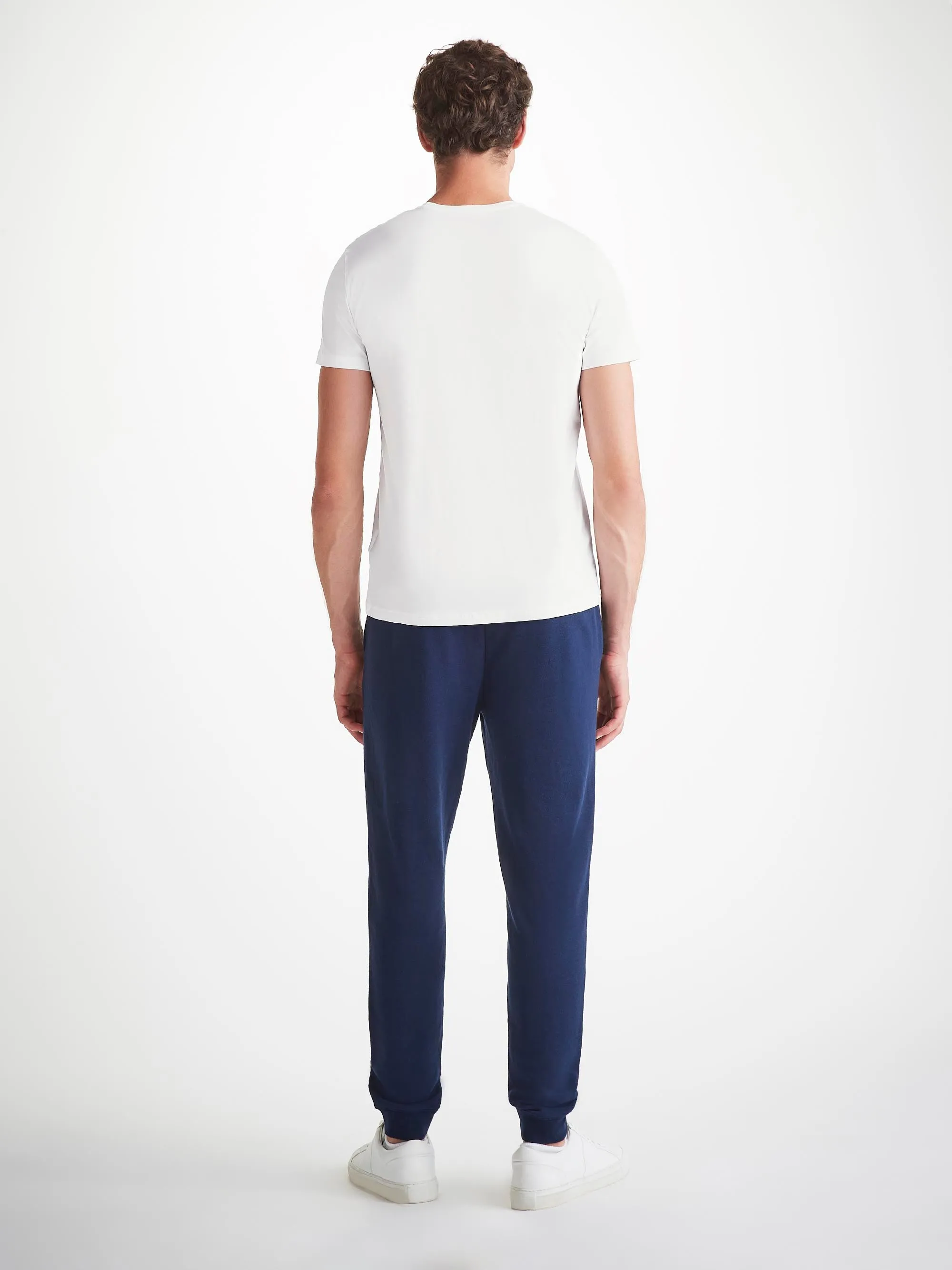 Men's T-Shirt Basel Micro Modal Stretch White sold by Derek Rose product image thumbnail 4