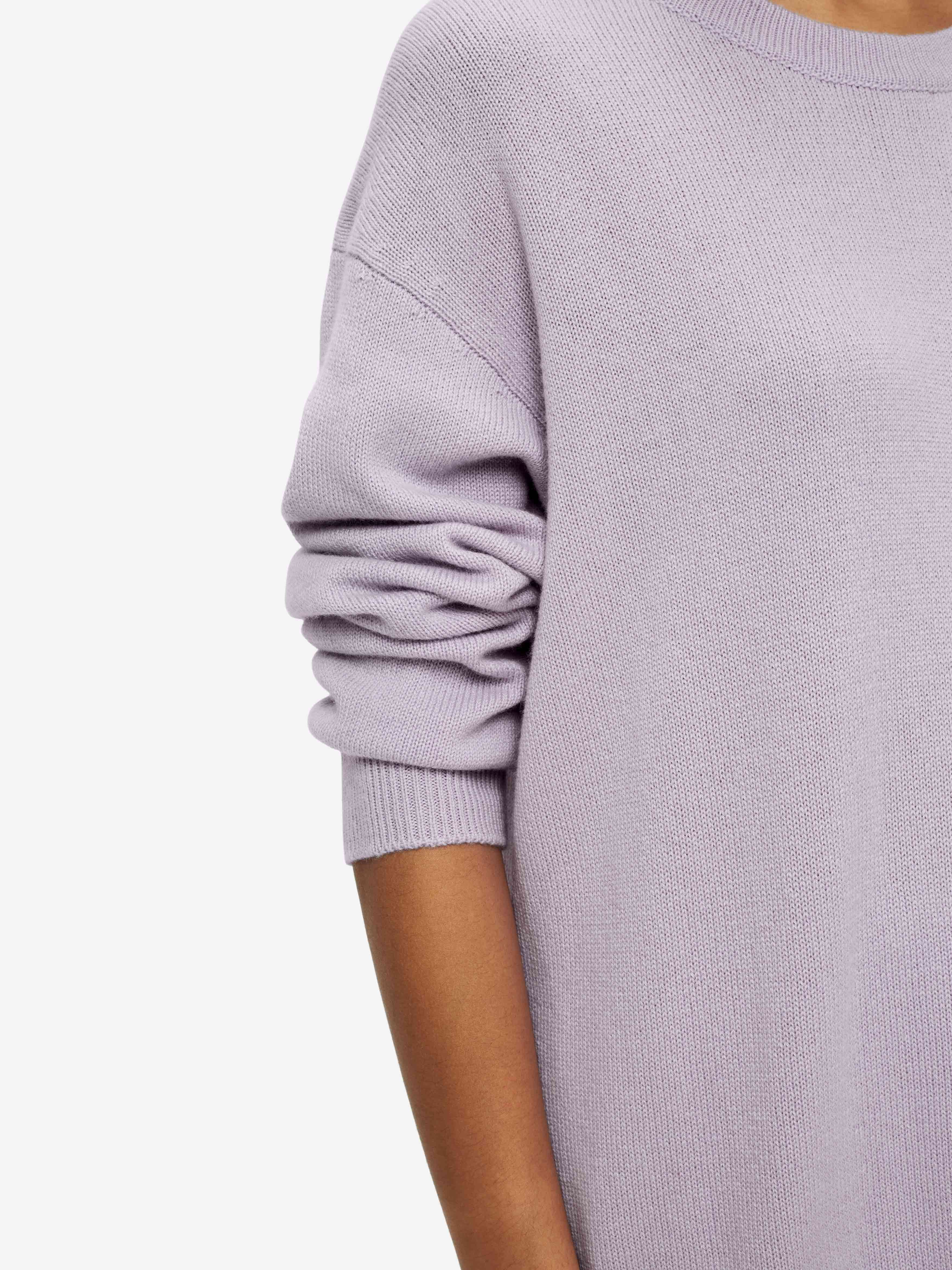 Women's Relaxed Sweater Daphne Cashmere Lilac sold by Derek Rose product image thumbnail 5