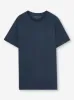 Men's T-Shirt Basel Micro Modal Stretch Navy sold by Derek Rose