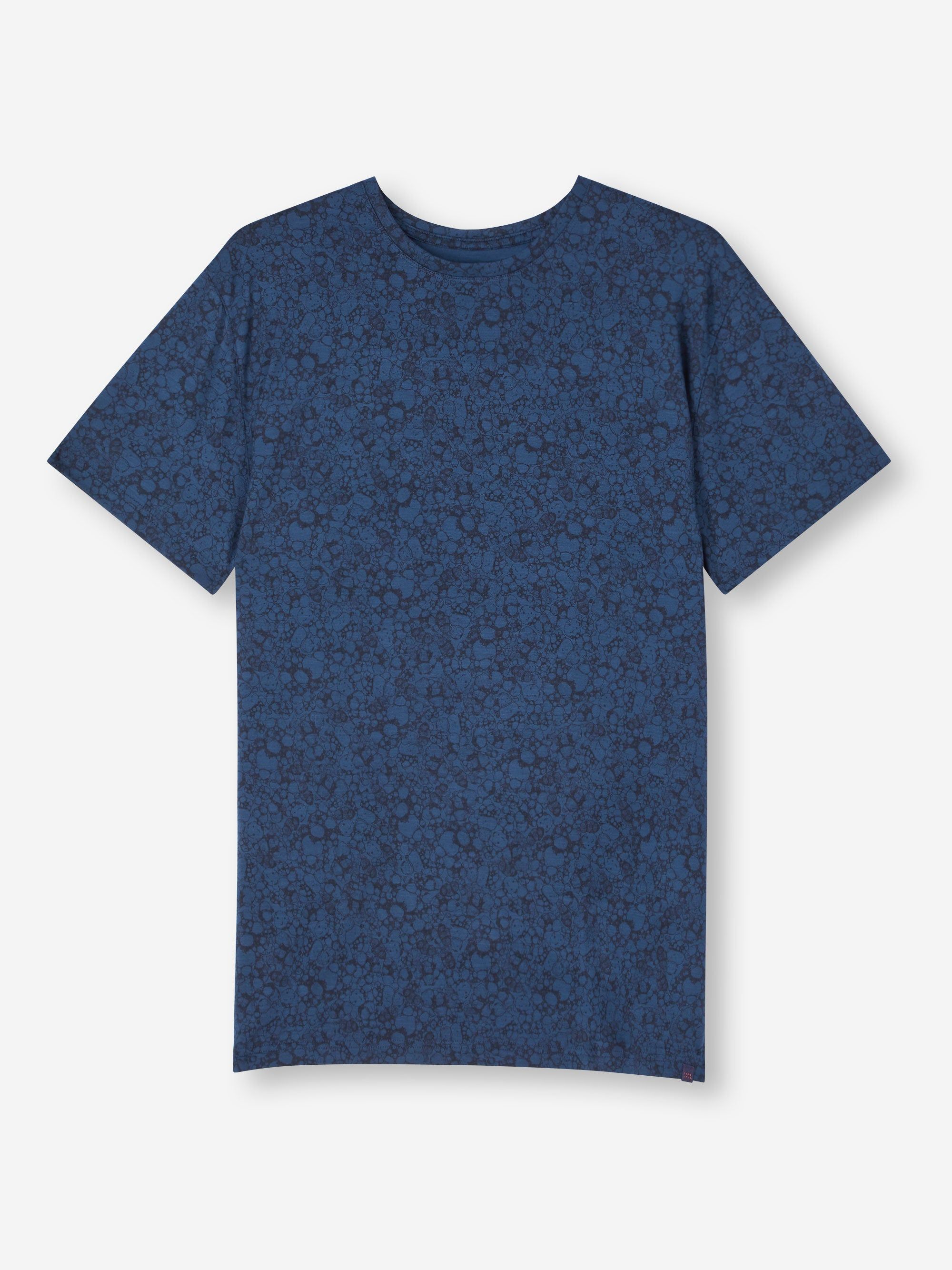 Men's T-Shirt London 10 Micro Modal Navy sold by Derek Rose product image thumbnail 2