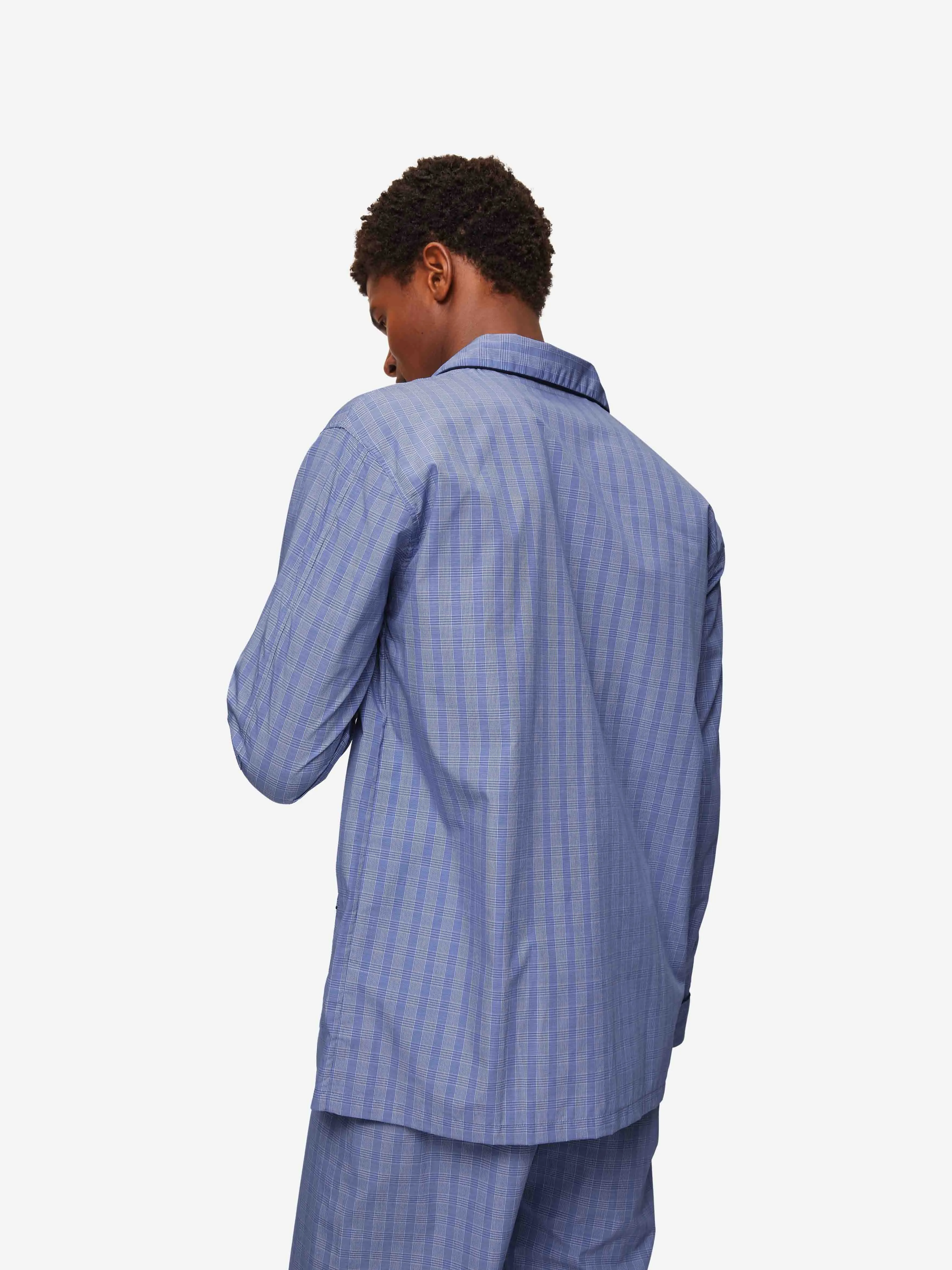 Men's Classic Fit Pajamas Felsted 3 Cotton Blue sold by Derek Rose product image thumbnail 5