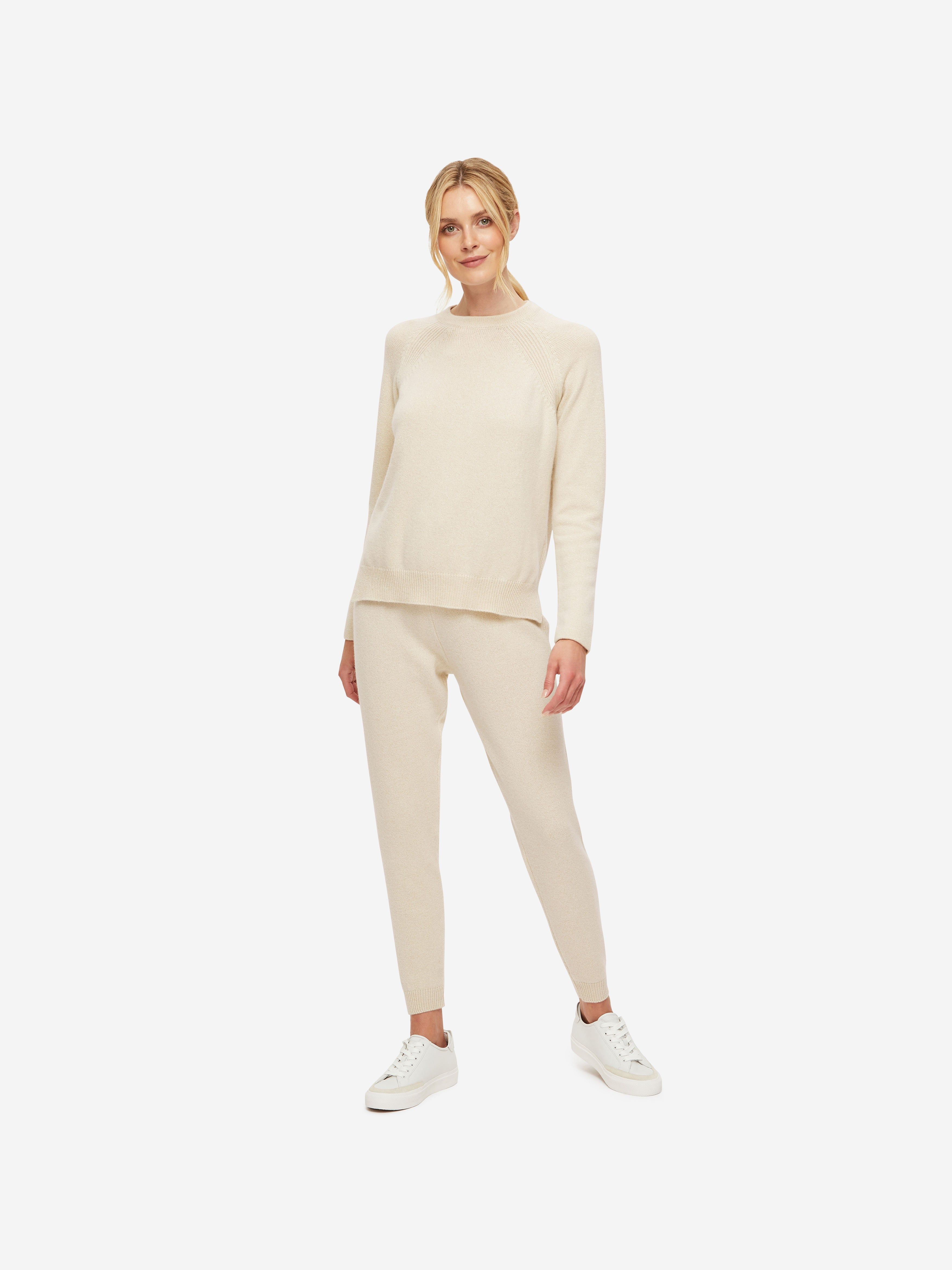 Women's Track Pants Daphne Cashmere Cream sold by Derek Rose product image thumbnail 3
