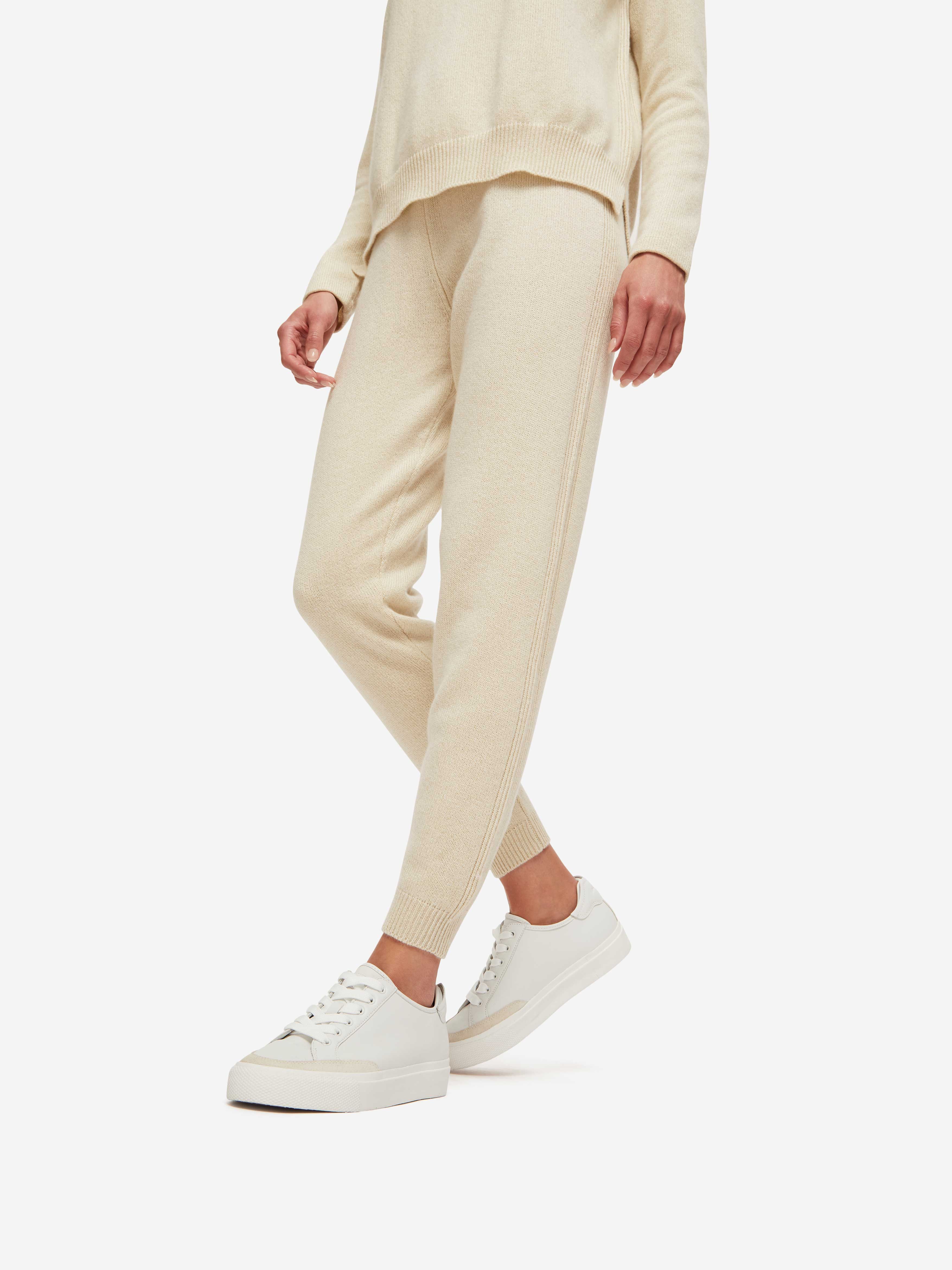 Women's Track Pants Daphne Cashmere Cream sold by Derek Rose