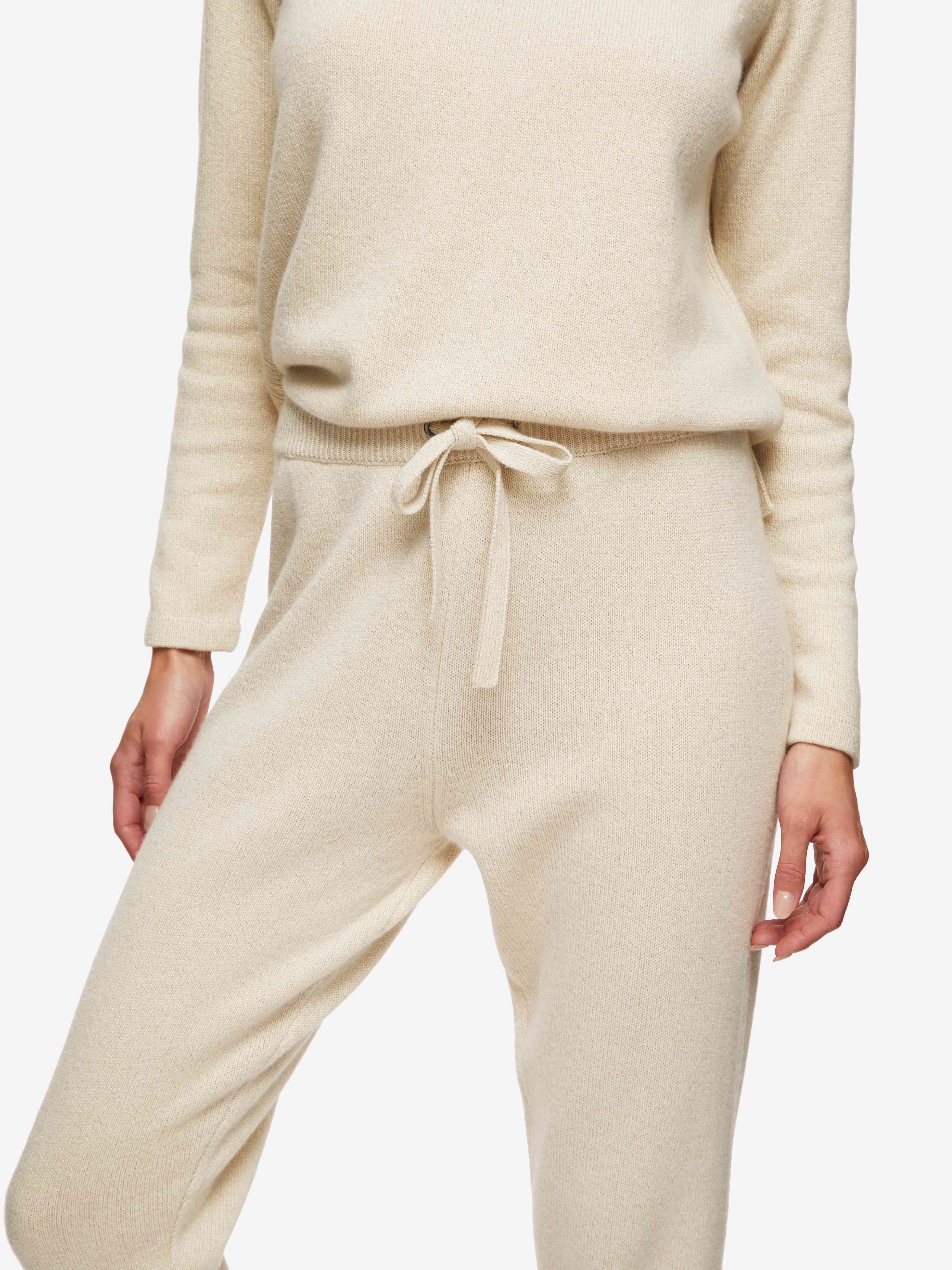 Women's Track Pants Daphne Cashmere Cream sold by Derek Rose product image thumbnail 5