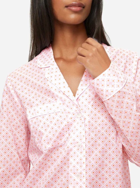 Women's Pyjamas Ledbury 56 Cotton Batiste Pink sold by Derek Rose