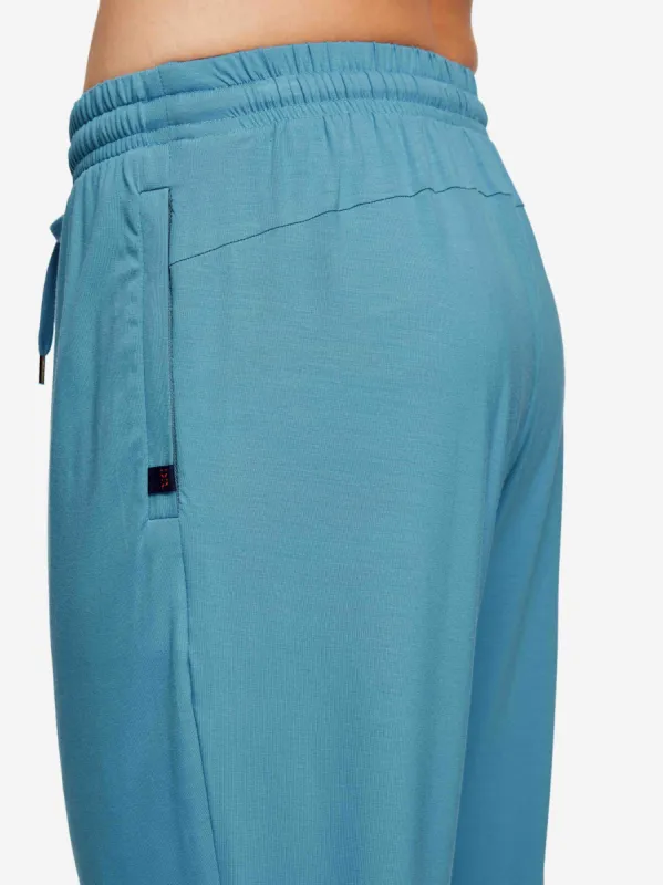 Men's Track Pants Basel Micro Modal Stretch Harbour Blue sold by Derek Rose