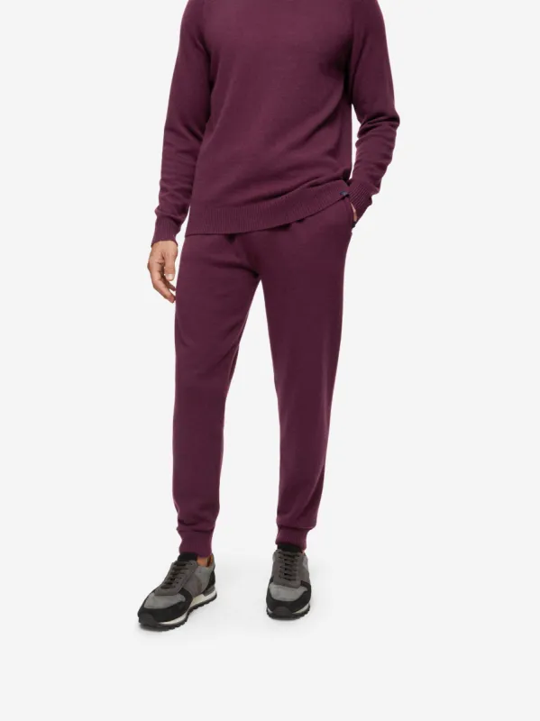 Men's Track Pants Finley Cashmere Bordeaux sold by Derek Rose