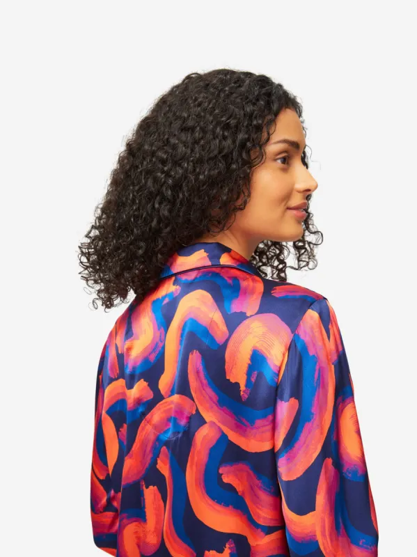 Women's Pyjamas Brindisi 82 Silk Satin Multi sold by Derek Rose