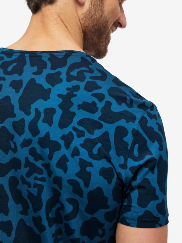 Men's T-Shirt London 7 Micro Modal Stretch Navy sold by Derek Rose