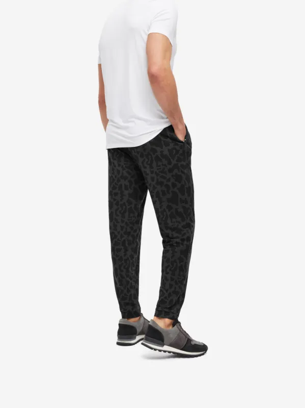 Men's Track Pants London 7 Micro Modal Stretch Black sold by Derek Rose