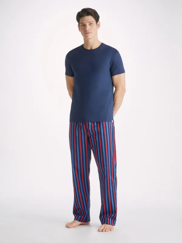 Men's Lounge Trousers Wellington 55 Cotton Multi sold by Derek Rose