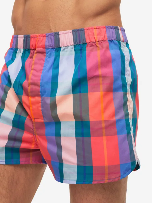 Men's Modern Fit Boxers Barker 33 Cotton Multi sold by Derek Rose