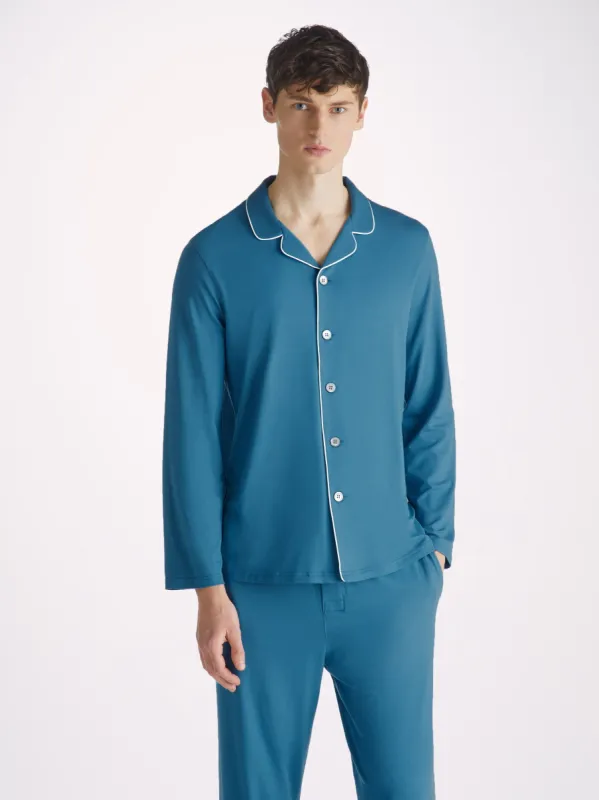 Men's Pyjamas Basel Micro Modal Stretch Ocean sold by Derek Rose