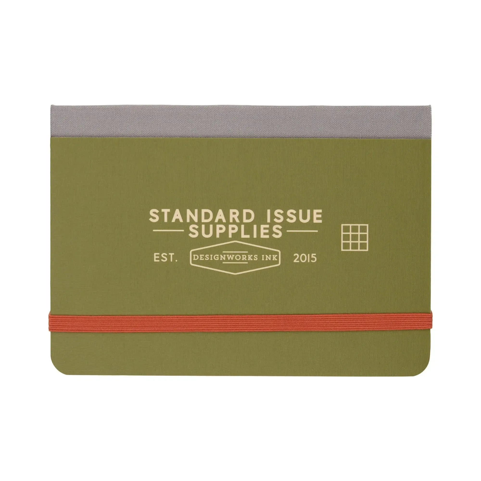 Standard Issue Pocket Journal - Army Green + Chili sold by DesignWorks Ink