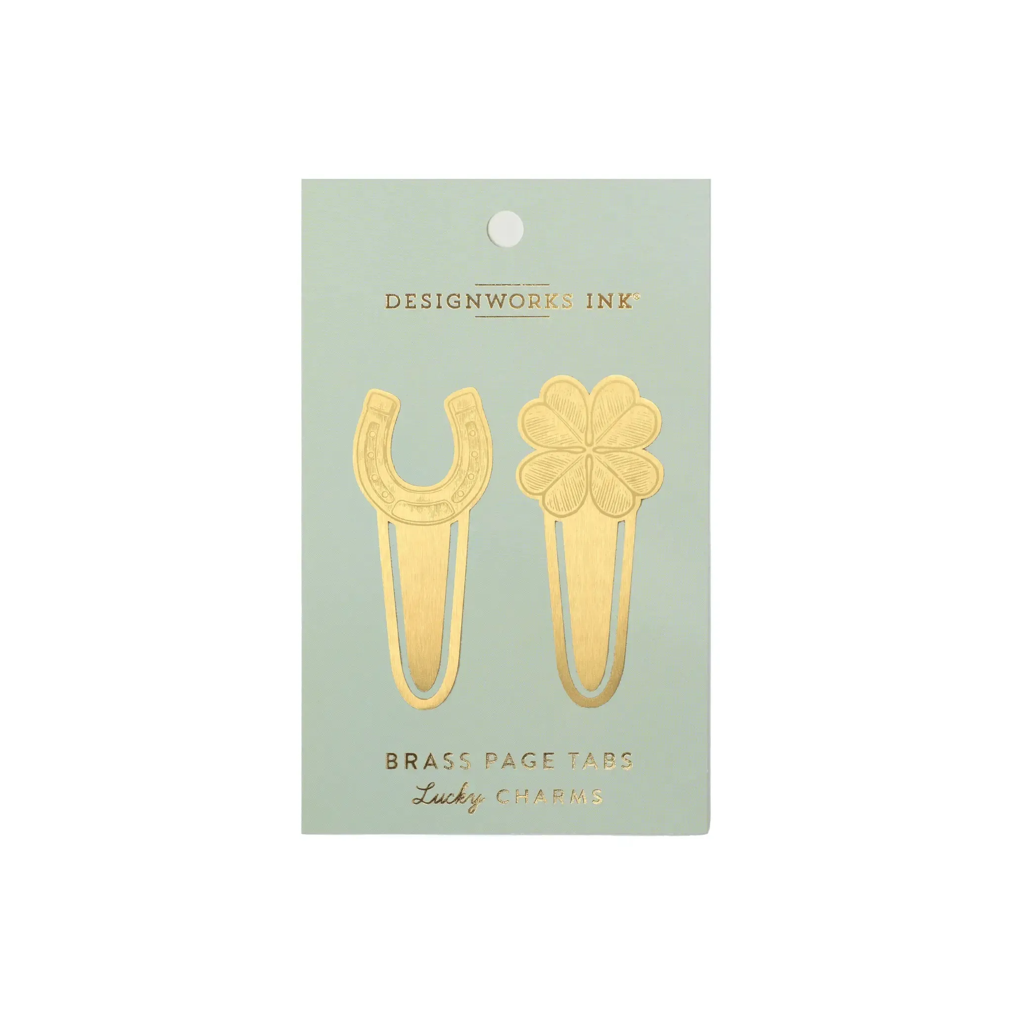 Brass Page Tabs - Lucky Charms sold by DesignWorks Ink