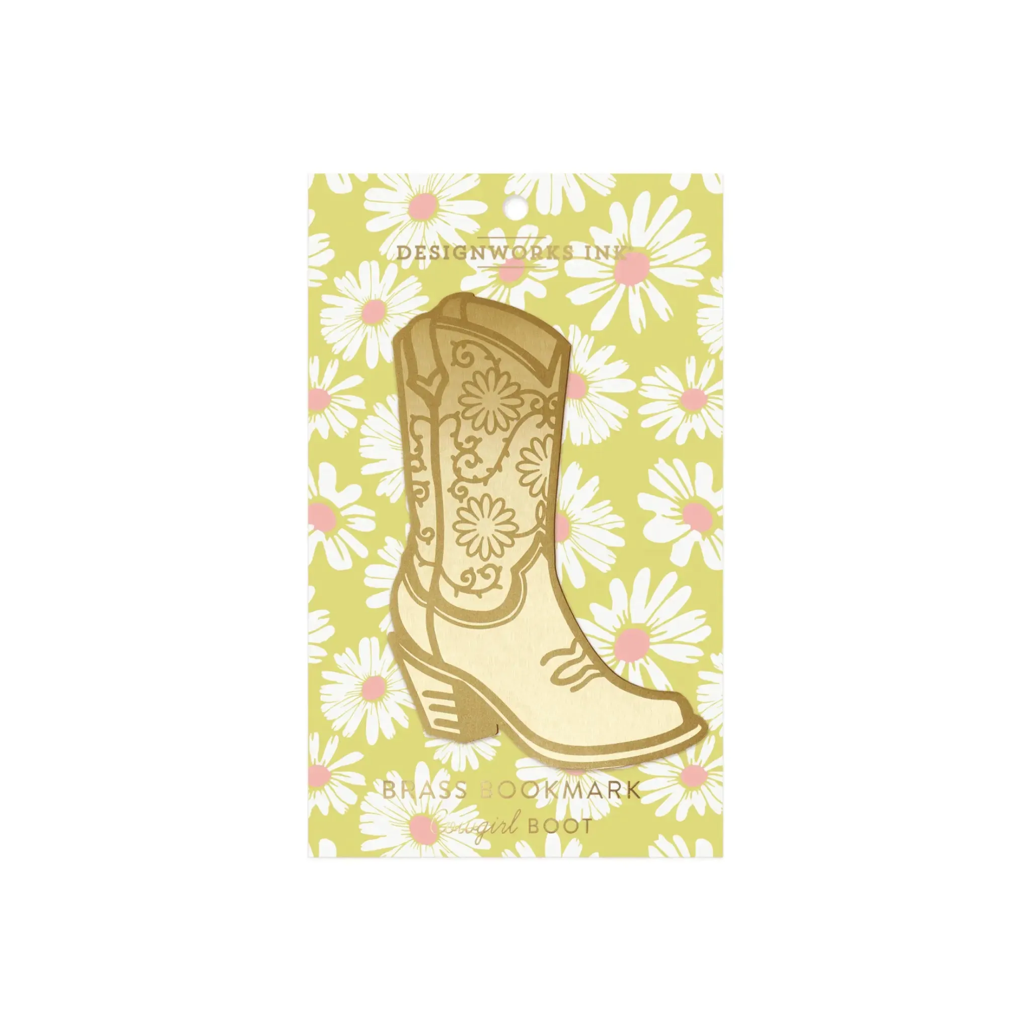 Brass Bookmark - Cowgirl Boot sold by DesignWorks Ink