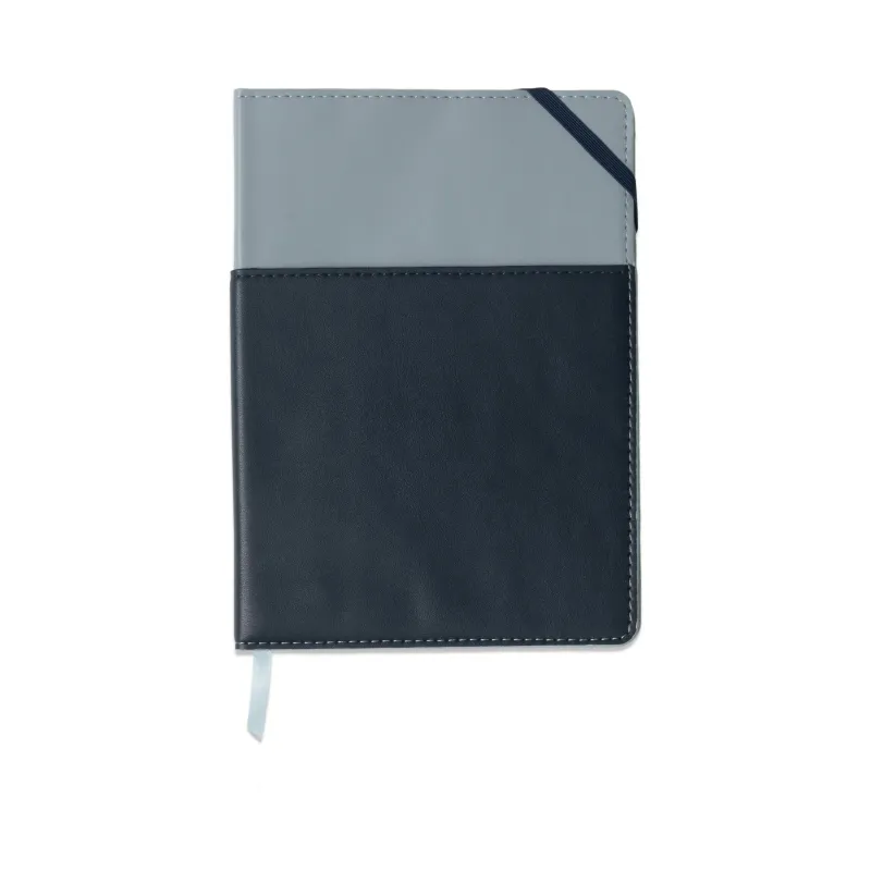 Vegan Leather Pocket Journal - Blue + Navy sold by DesignWorks Ink