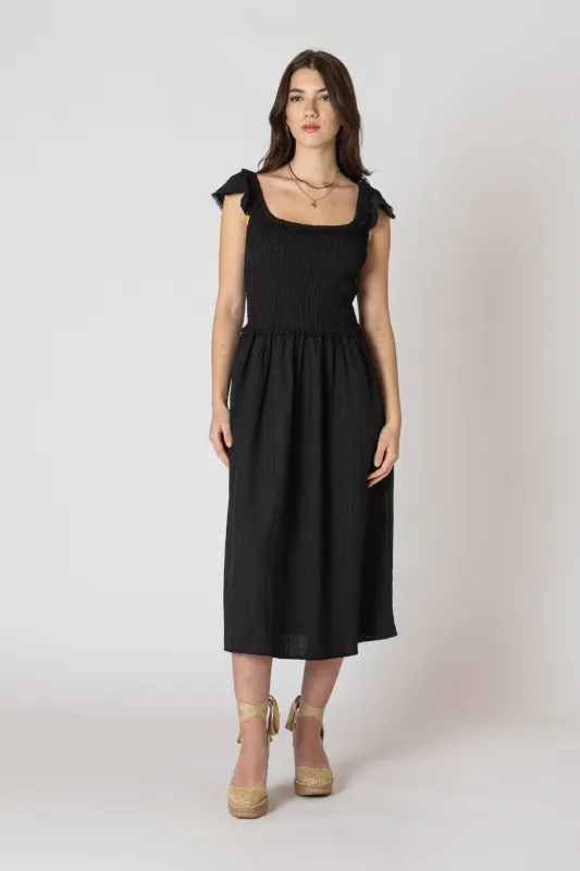 SMOCKED BODICE DRESS sold by Dex