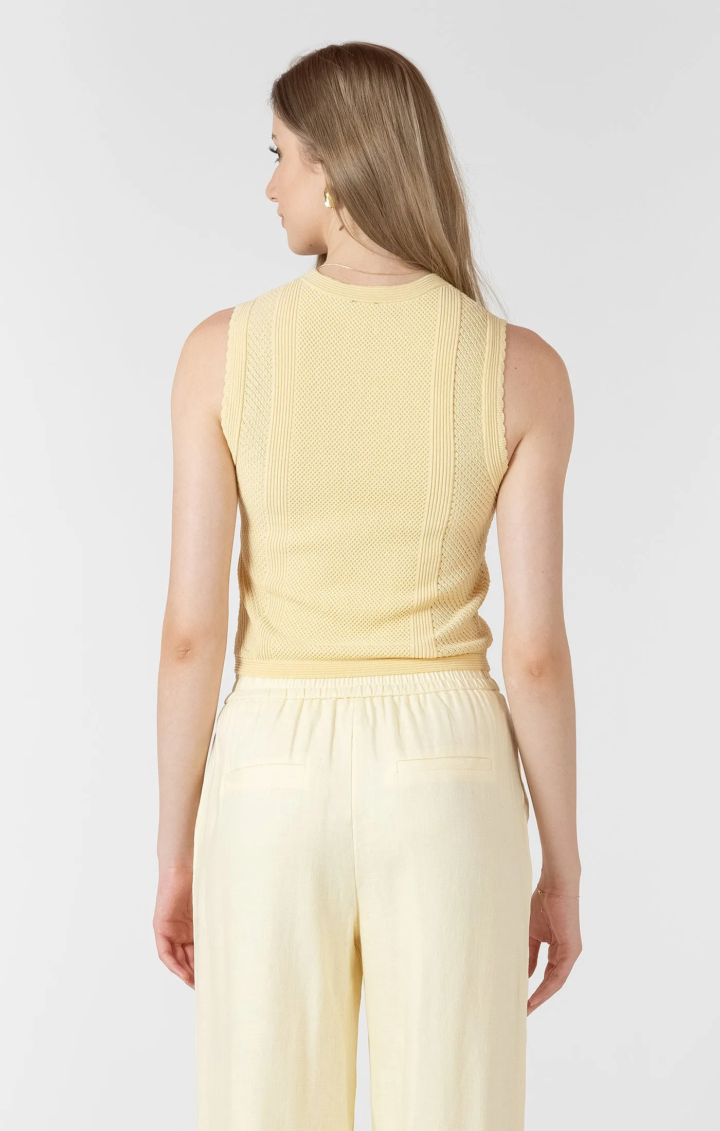 Scalloped pointelle SWEATER TOP sold by Dex product image thumbnail 3