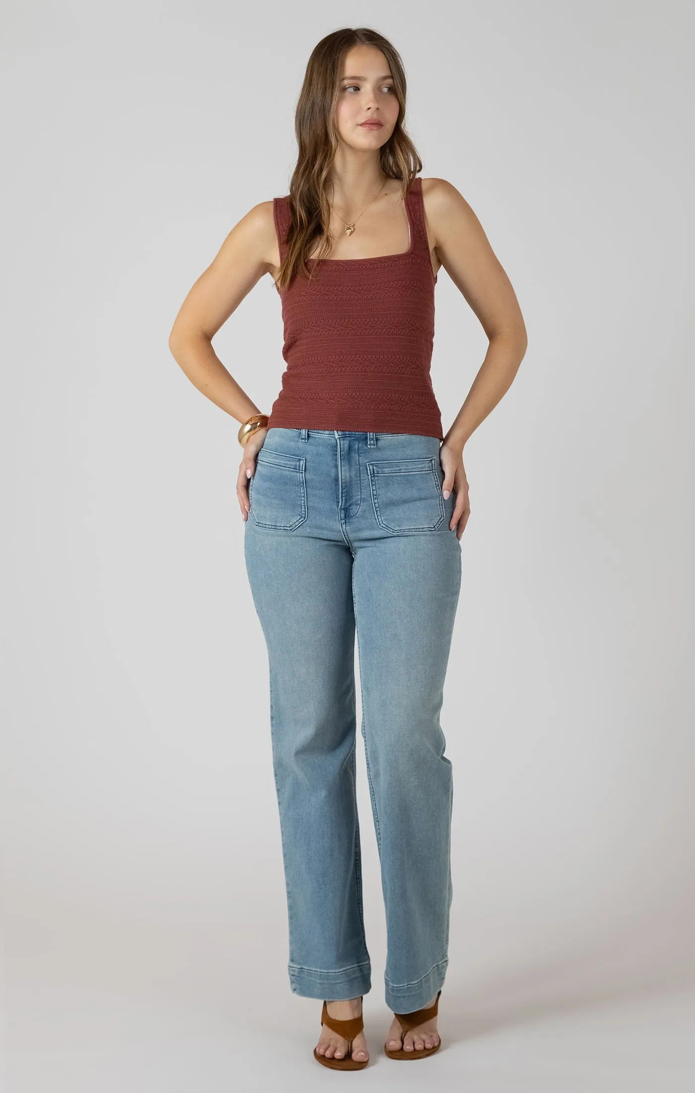 SQUARENECK TEXTURED TANK sold by Dex product image thumbnail 5