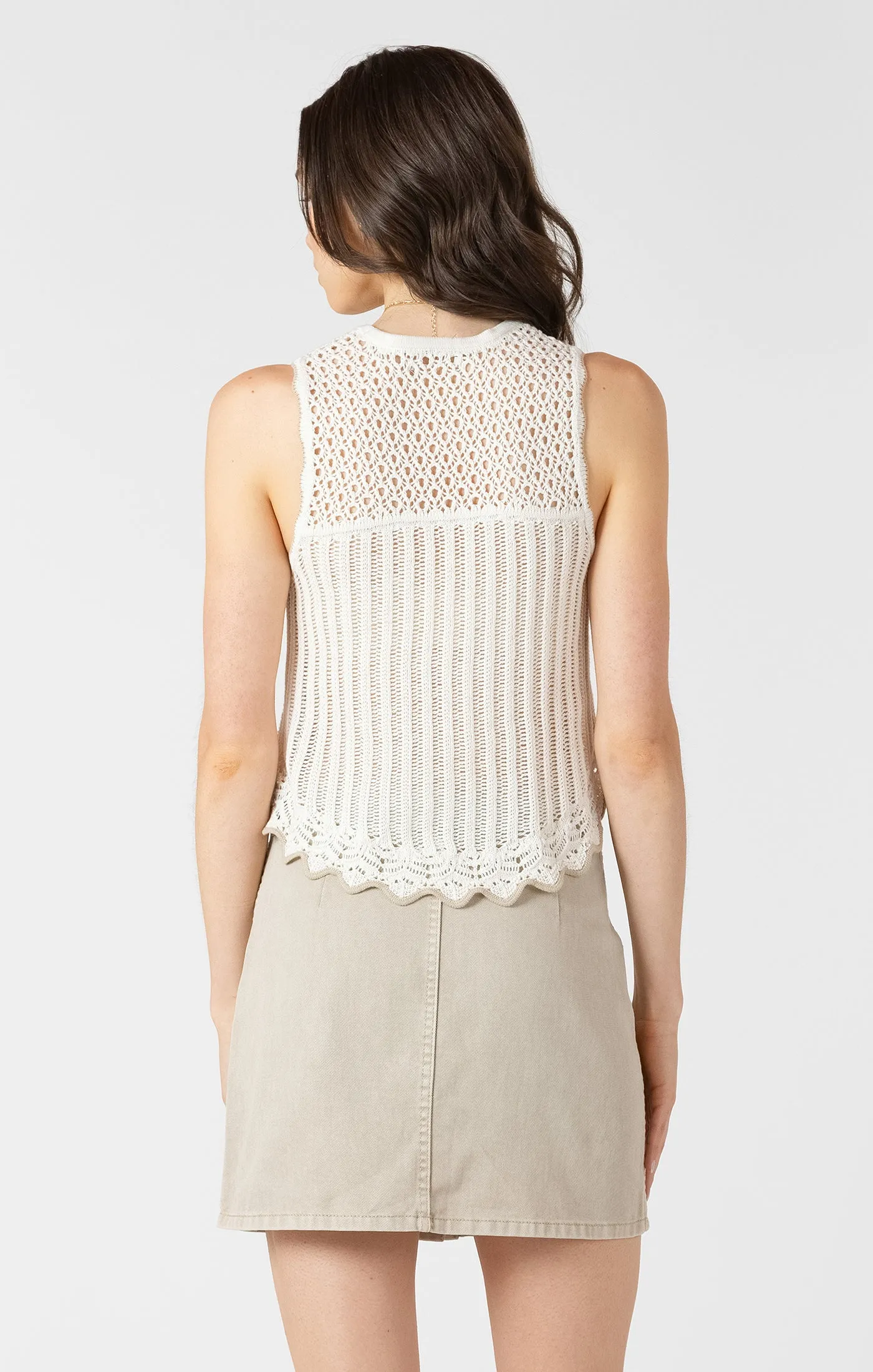 CONTRAST TRIM SWEATER TANK sold by Dex product image thumbnail 3