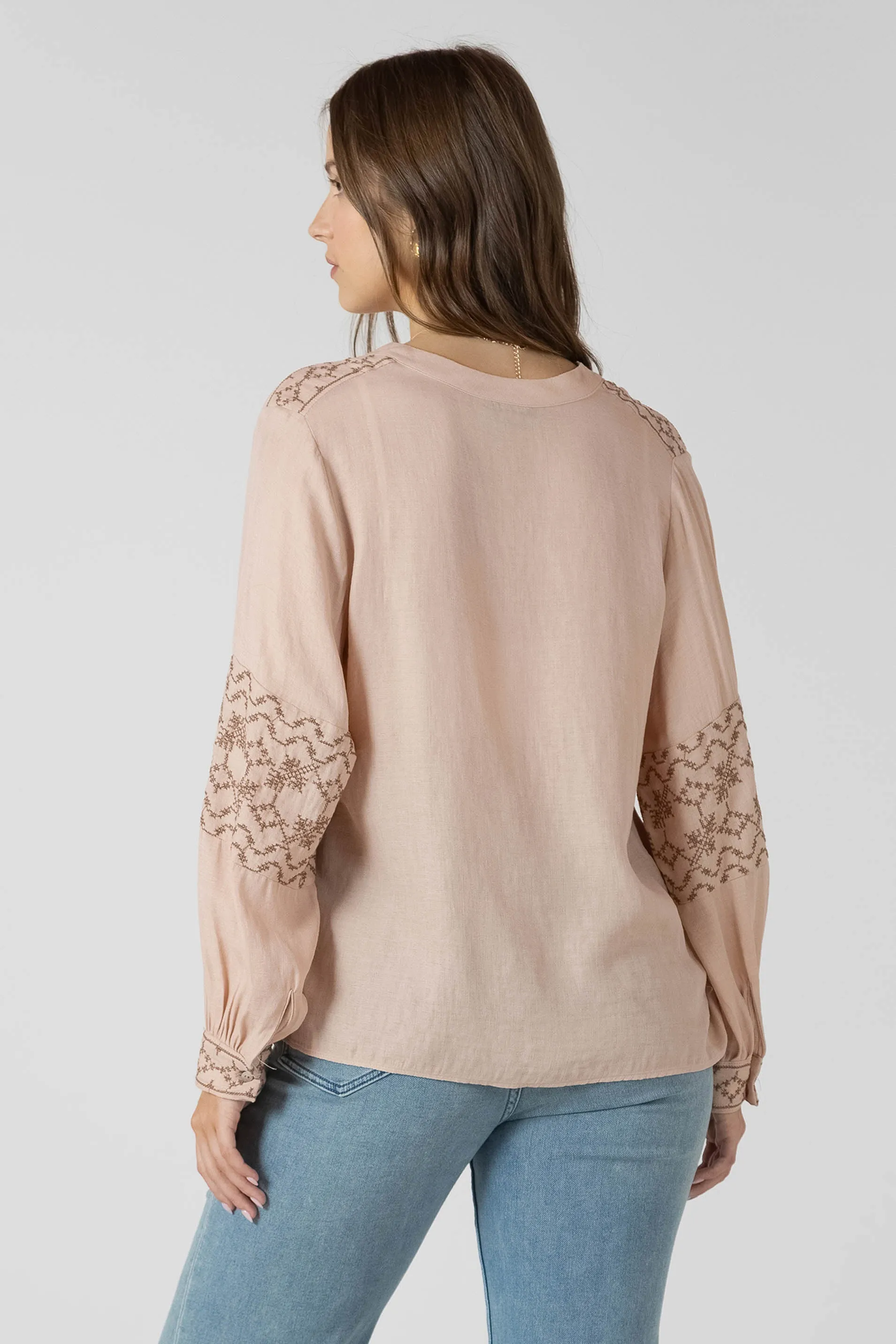 Embroidered Button Front Blouse sold by Dex product image thumbnail 2