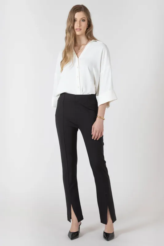 Split Hem Slim Pant made by Dex