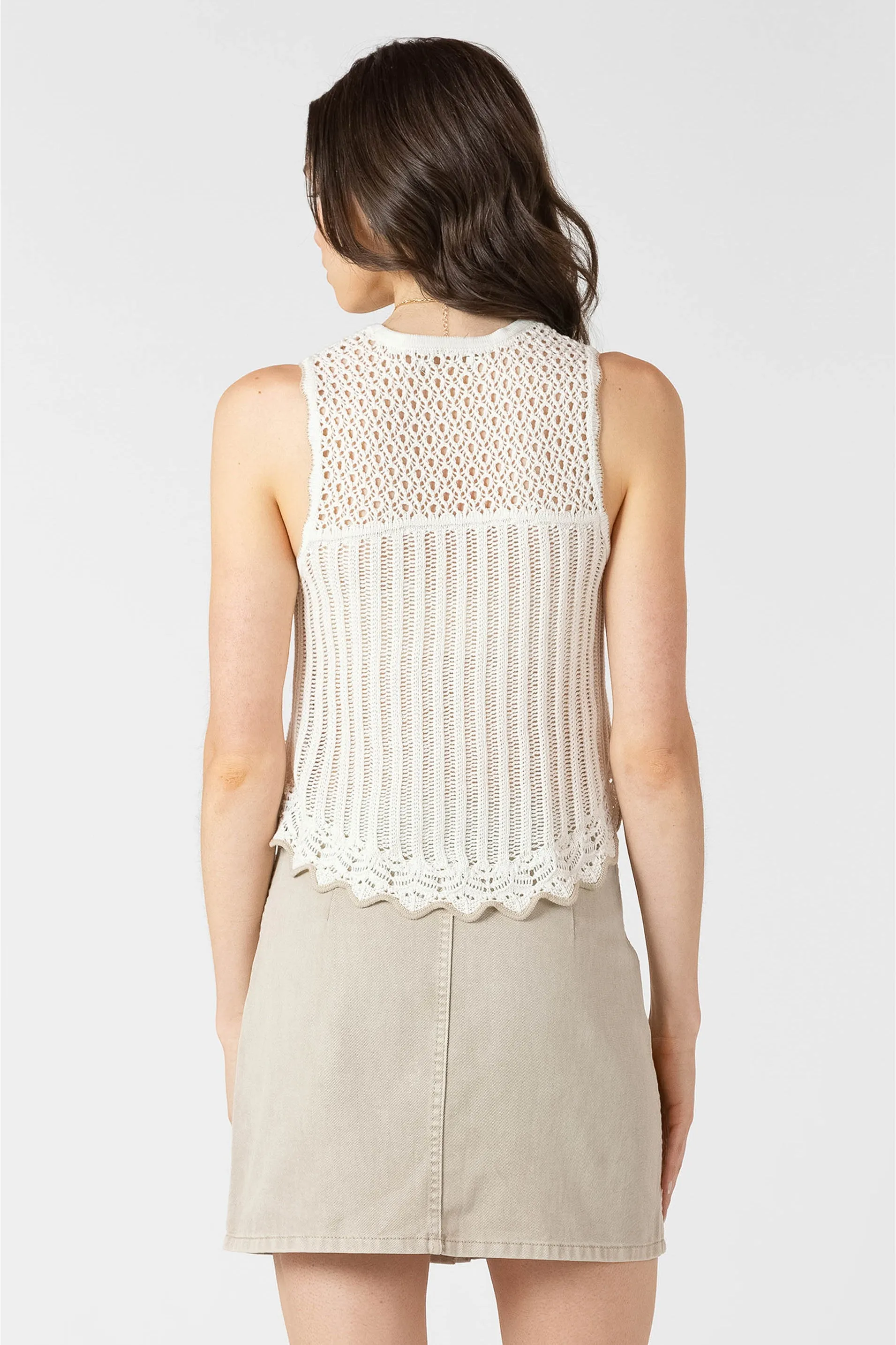 Contrast Trim Sweater Tank sold by Dex product image thumbnail 2