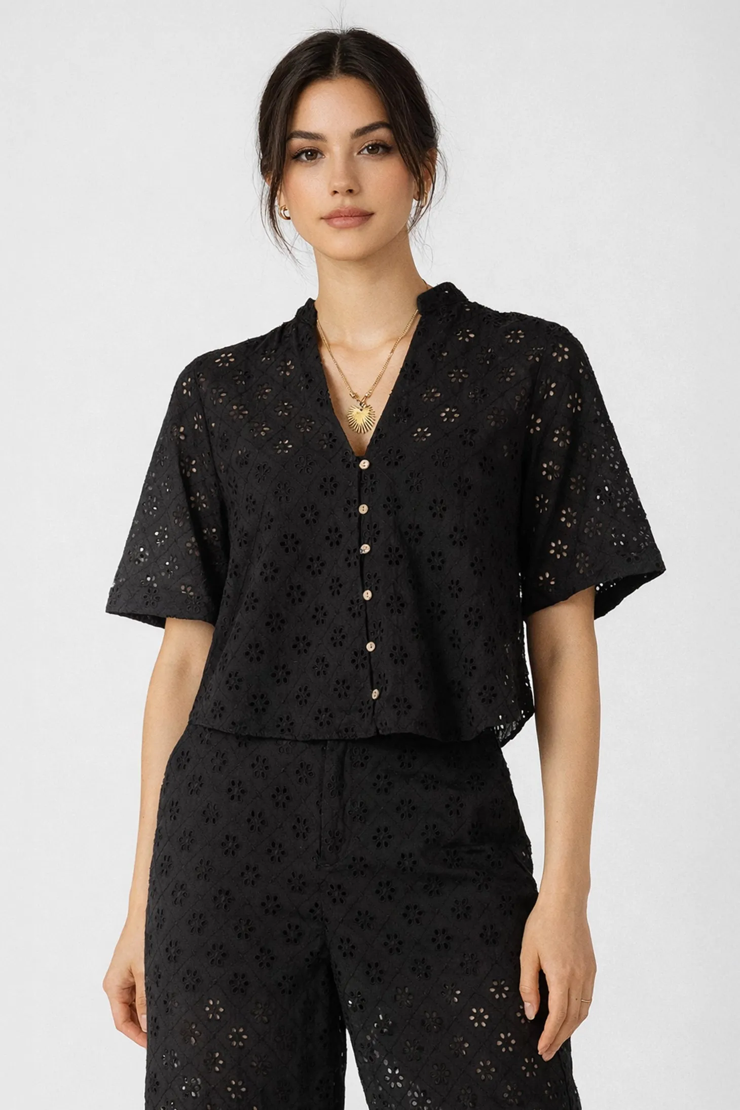 Cutwork Embroidery Blouse sold by Dex