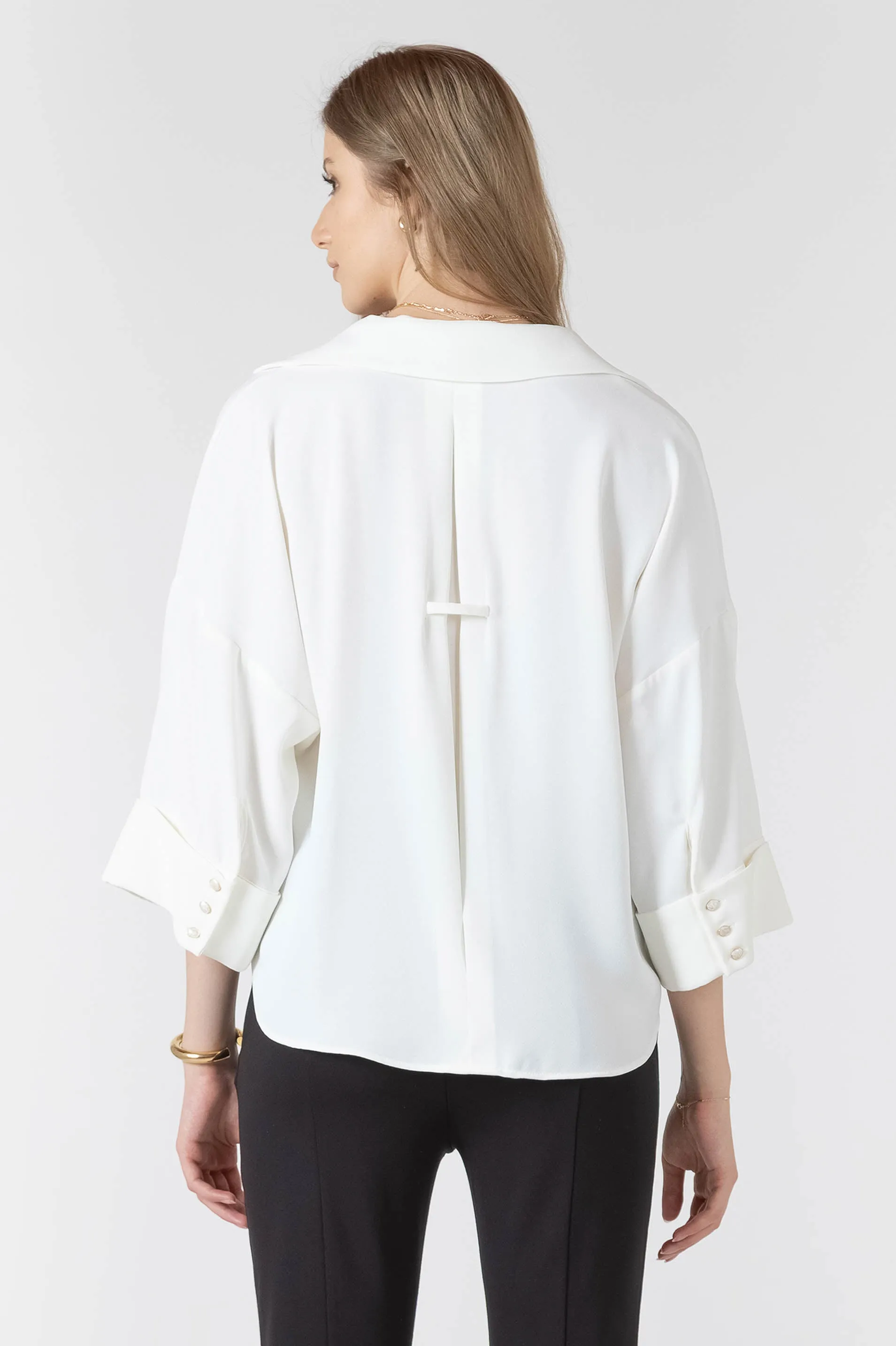 Cuffed Button Front Blouse sold by Dex product image thumbnail 2