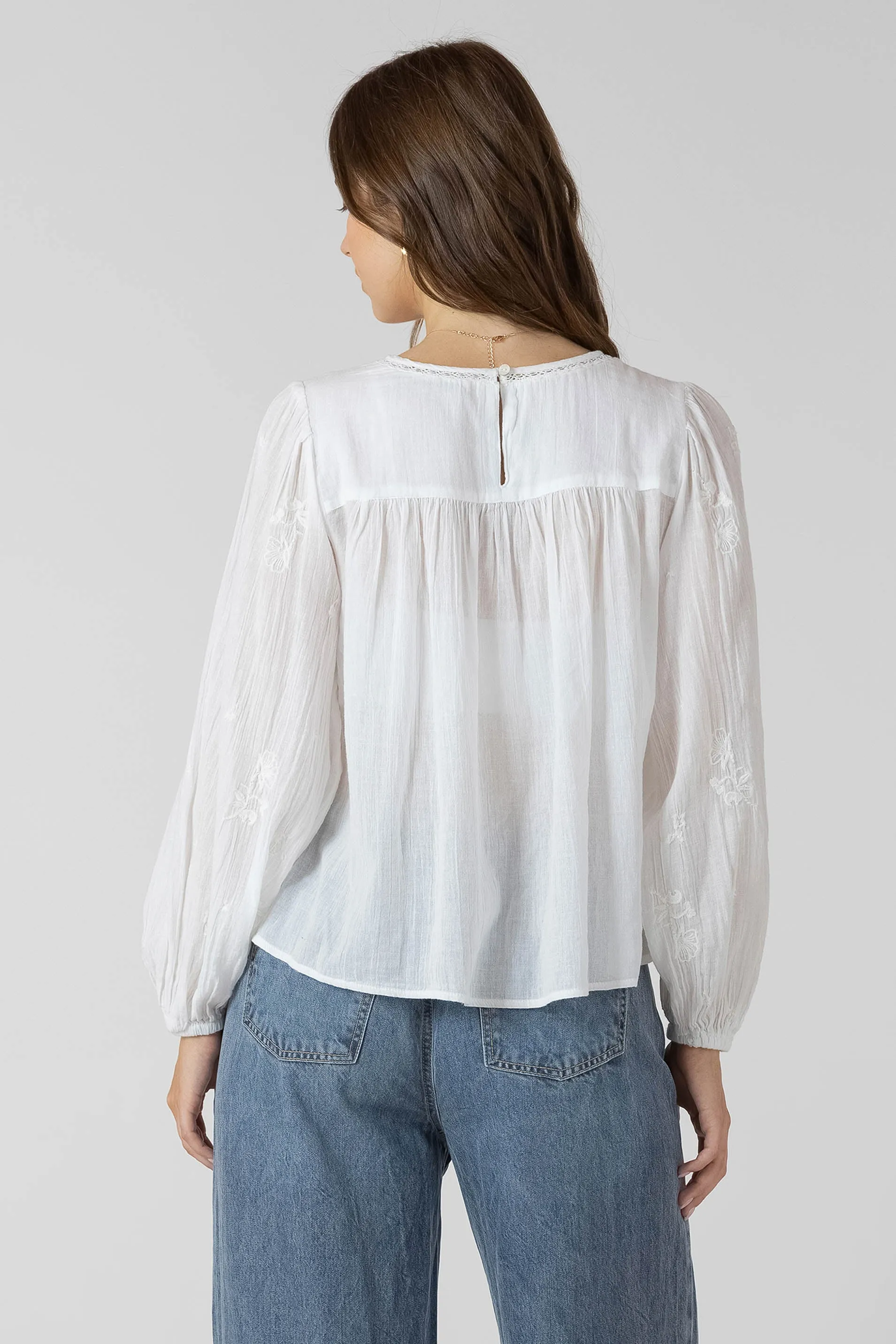 Crochet Detail Embroidered Blouse sold by Dex product image thumbnail 2