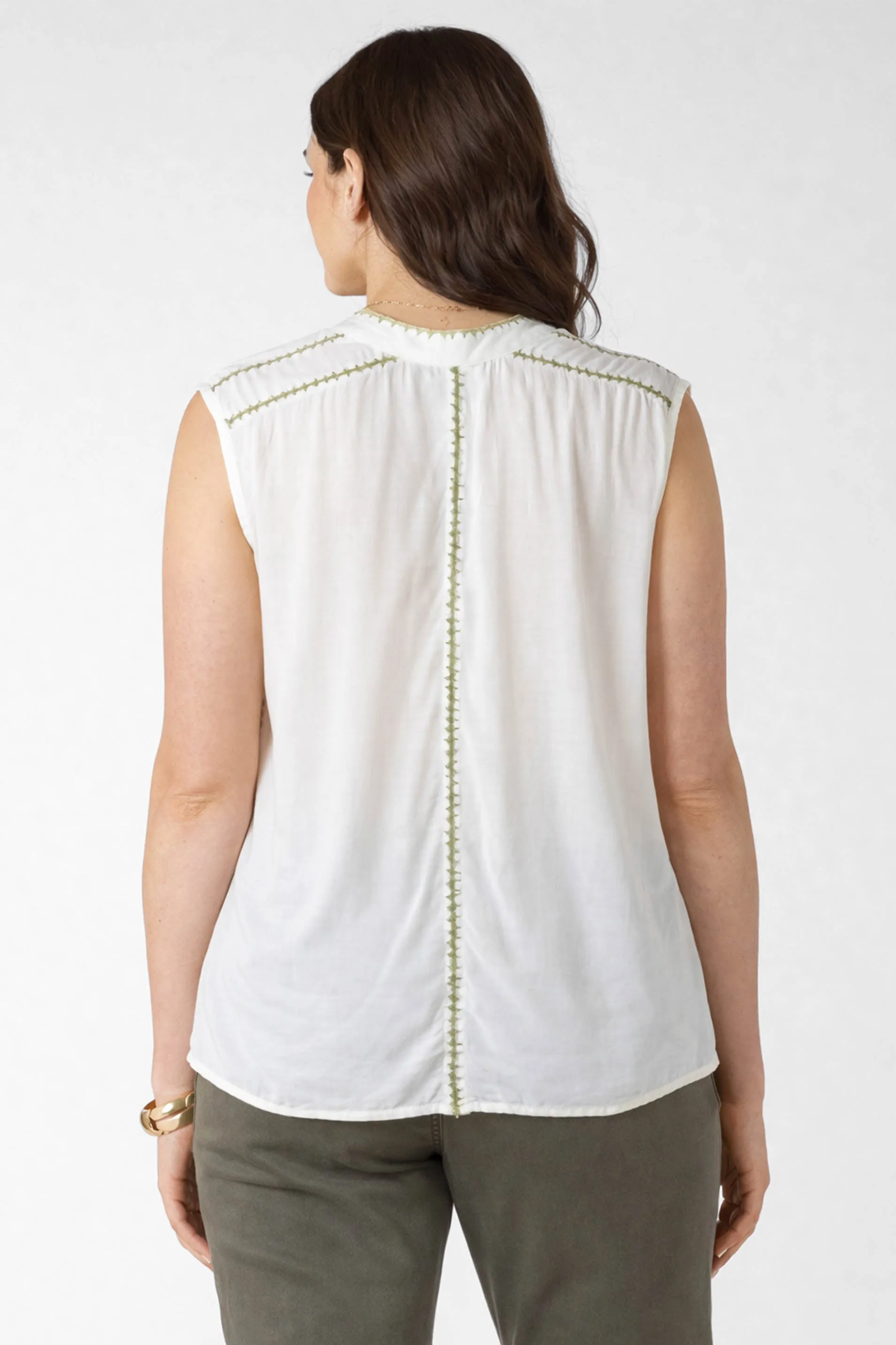 Beaded Contrast Trim Blouse sold by Dex product image thumbnail 2