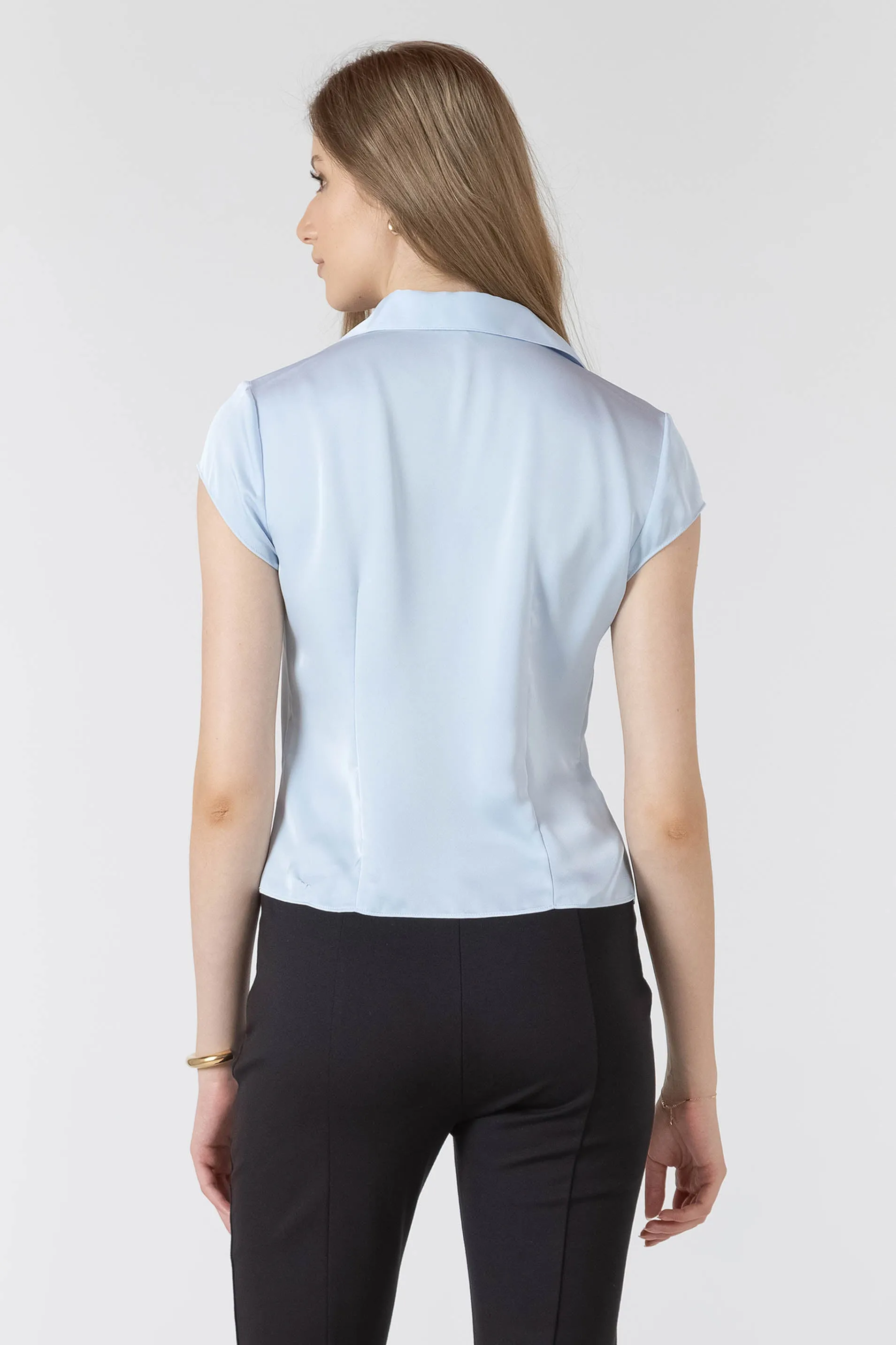 Textured Seamed Button Front Blouse sold by Dex product image thumbnail 2
