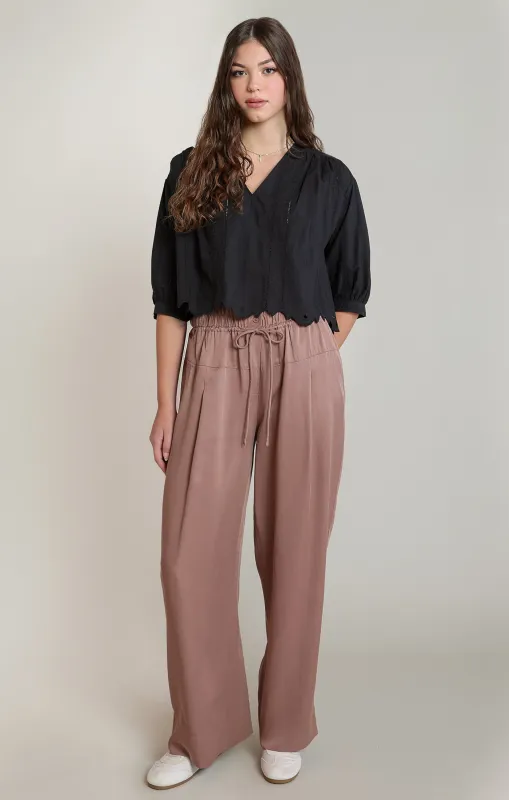 Oversized Pull-On Pants made by Dex