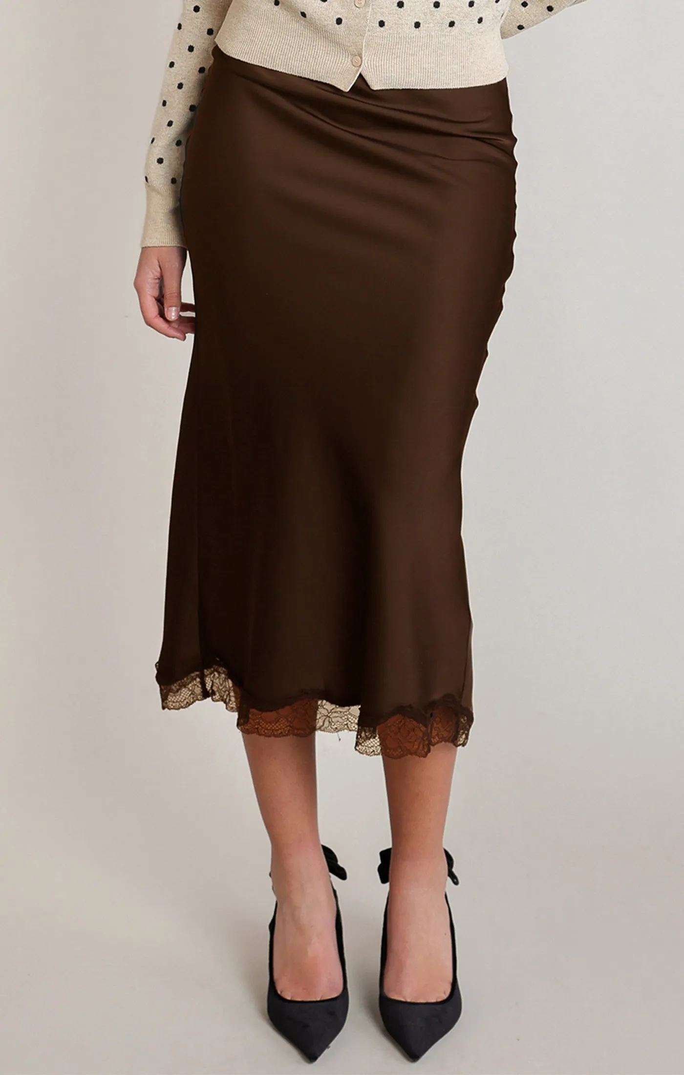 Satin Lace Skirt sold by Dex product image thumbnail 5