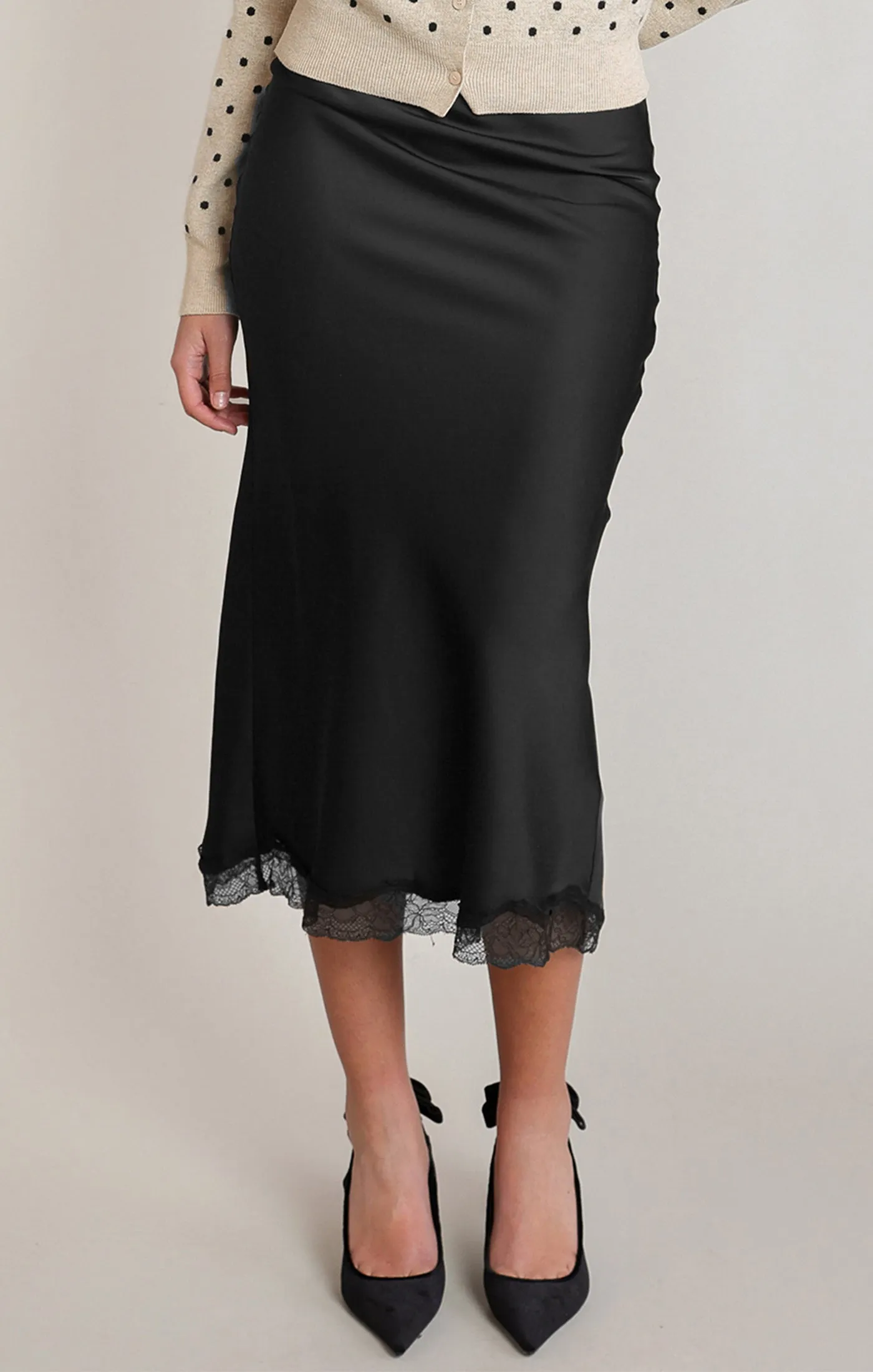 Satin Lace Skirt sold by Dex product image thumbnail 2