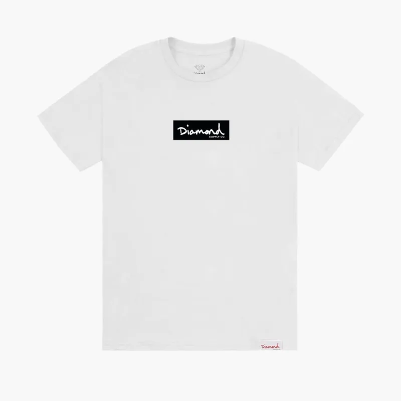 OG Script Box Tee - WHITE sold by Diamond Supply Co.