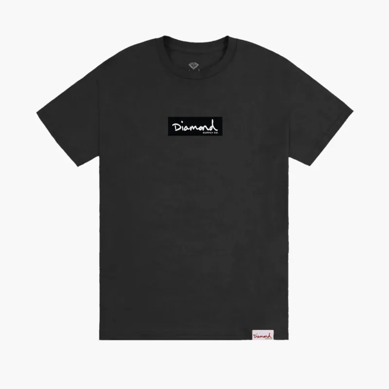 OG Script Box Tee - BLACK sold by Diamond Supply Co.