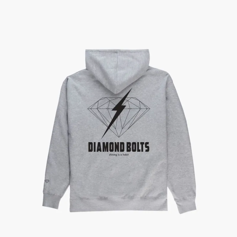 Diamond Bolt Hoodie - HEATHER GREY sold by Diamond Supply Co.