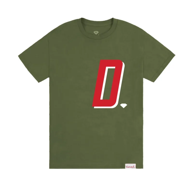 Big Diamond Tee - MILITARY GREEN sold by Diamond Supply Co.