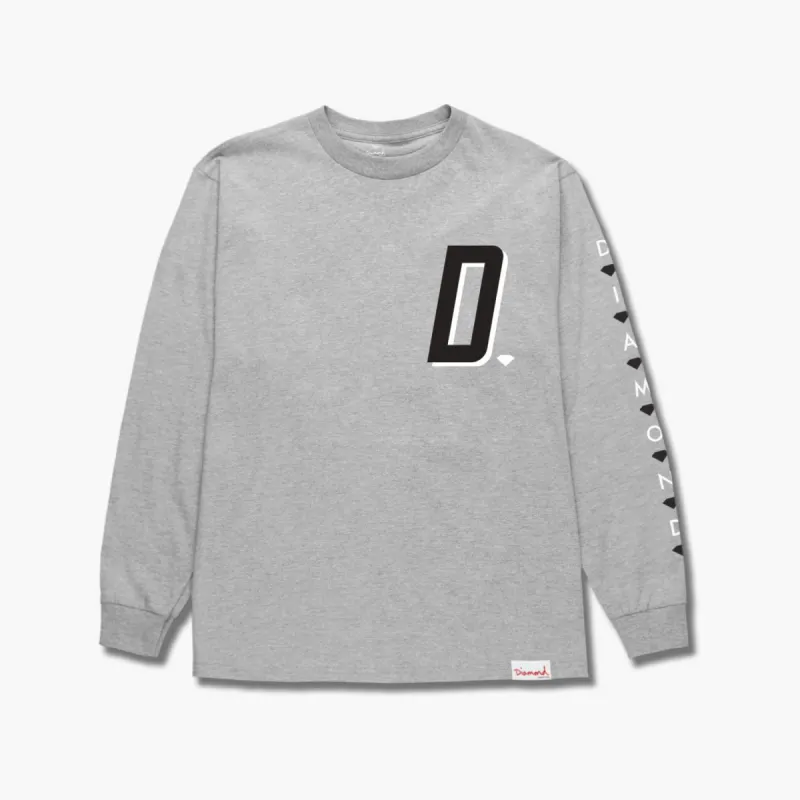 Big Diamond LS Tee - HEATHER GREY sold by Diamond Supply Co.