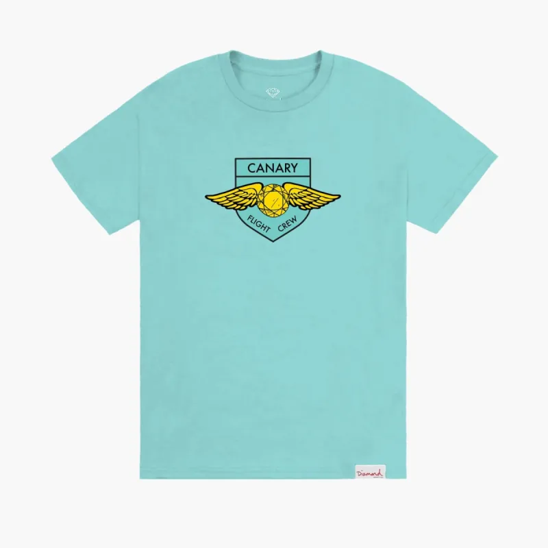 Canary Flight Crew Tee - DIAMOND BLUE sold by Diamond Supply Co.