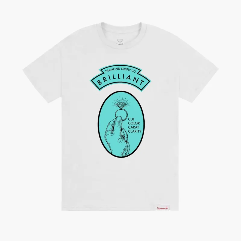 Brilliant Tee - WHITE sold by Diamond Supply Co.