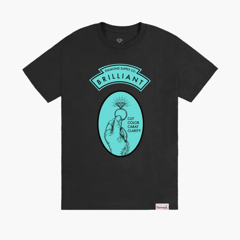Brilliant Tee - BLACK sold by Diamond Supply Co.