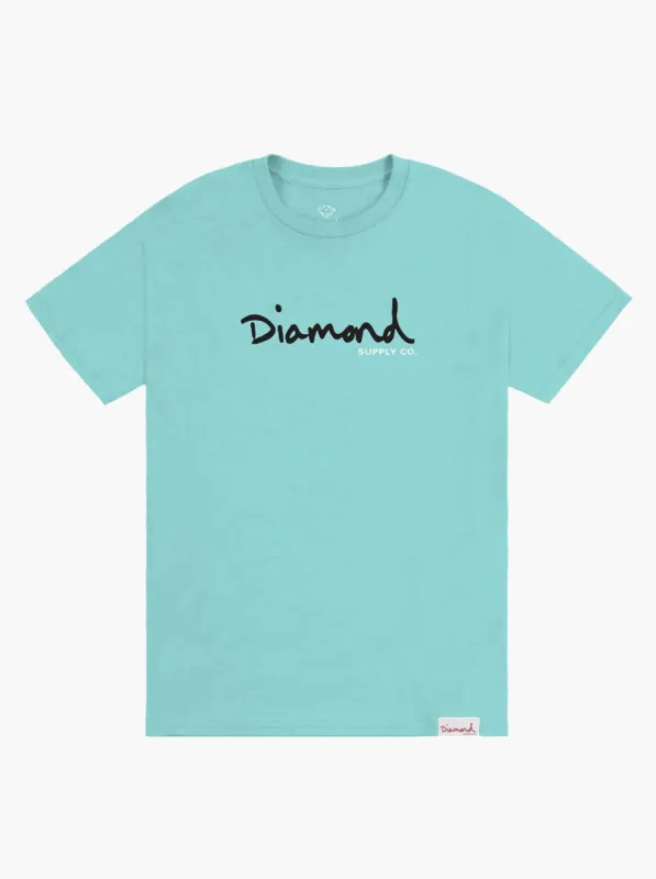 OG SCRIPT TEE - DIAMOND BLUE sold by Diamond Supply Co.